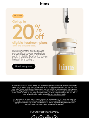 hims - Your 20% off is waiting—but won’t last