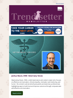 American Animal Hospital Association (AAHA) - Trendsetter 🔎: This DVM's content is changing the game