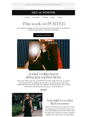 NET-A-PORTER - Amelia Dimoldenberg on fame, fashion and flirting over fried chicken