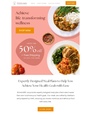 BistroMD - Life-Changing Health Solutions Await — 50% Off Your First Week