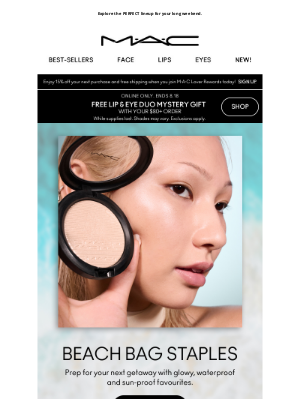MAC Cosmetics - Hit the beach with these must-haves 🏖️