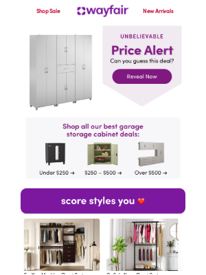 Wayfair - GARAGE STORAGE CABINETS at *amazing* prices