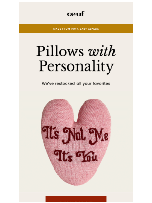 Oeuf - A Pillow for You 💗