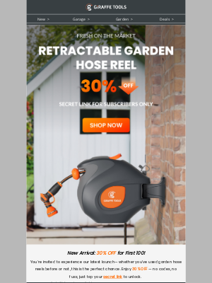 Giraffe Tools - 🔥Exclusive Access: 30% Off New Garden Hose Reel