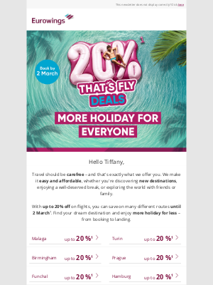 Eurowings - 🌍 Your holiday means the world to us