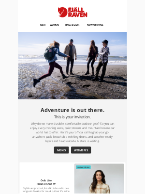 Fjallraven - Reminder: nature's waiting for you
