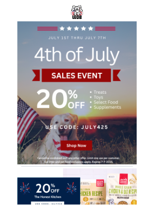White Dog Bone - 20% OFF Savings Celebration!