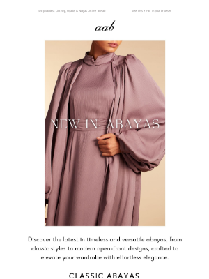 Aab - Discover This Season's Abayas