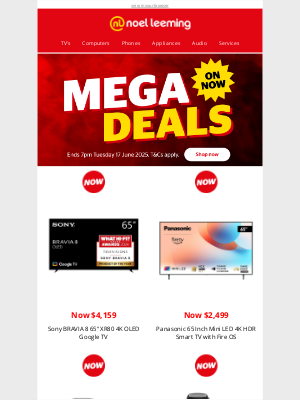 myNoelLeeming (New Zealand) - Mega Deals is on now! 🛍️🤩