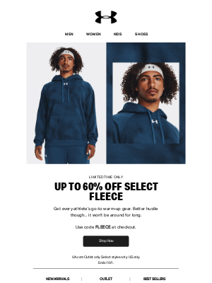 Under Armour - Up to 60% off select fleece