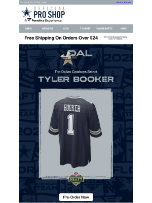 Dallas Cowboys - The Pick Is In! Your Cowboys Select Tyler Booker!
