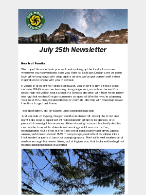Six Moon Designs - SMD Update July 25, 2025