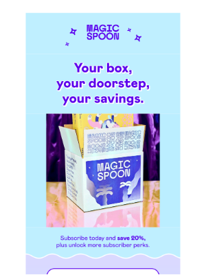 Magic Spoon - Early access, flavor swaps, and 20% off