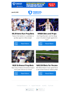 FanDuel - Friday MLB Home Run Prop Bets