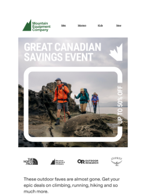 MEC (Canada) - Up to 50% off climbing, running, hiking and more
