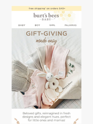 Burt's Bees Baby - New Baby Gift Sets with All the Essentials