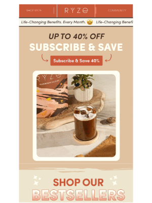 RYZE - Hurry! Up To 40% Off 🎉