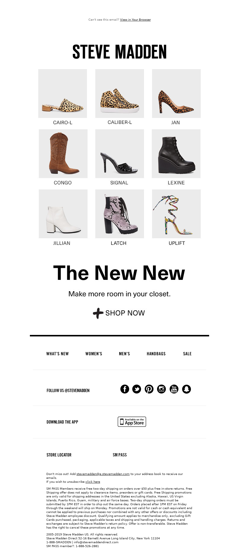 Email example and strategy from Steve Madden