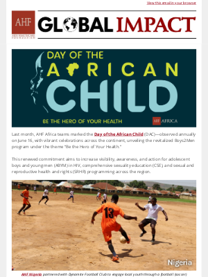 AIDS Healthcare Foundation - Health champions start young