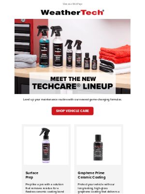 WeatherTech - Check Out the New TechCare Lineup