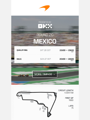 McLaren - Hitting new heights in Mexico 🇲🇽