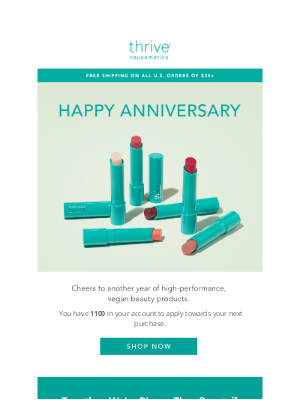 Thrive Causemetics - Robert It’s Your Thrive Causemetics Anniversary ✨