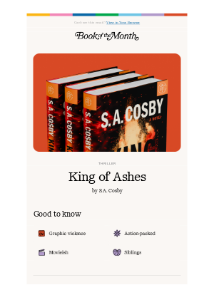 Book of the Month - A southern crime epic.