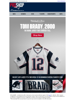 New England Patriots - Just Launched >> Mitchell & Ness lorem Brady 2000 Authentic Jersey