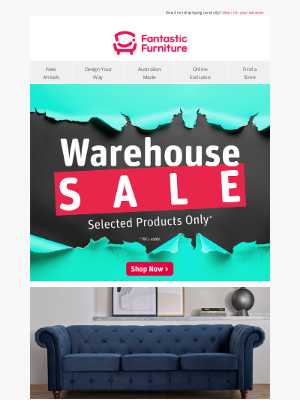 Fantastic Furniture (Australia) - Warehouse Sale Alert 🚨