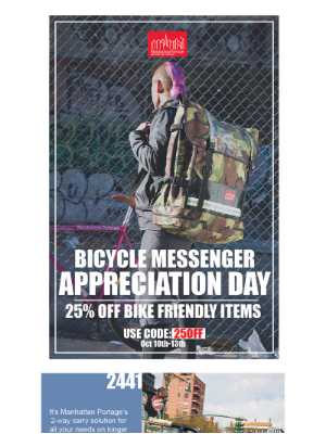 Manhattan Portage - Messenger Appreciation Day: Exclusive Sale Inside!