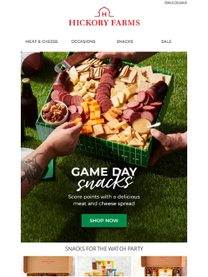 Hickory Farms - 🏈 It's down to the finals! Get Game Day snacks ready for your watch party