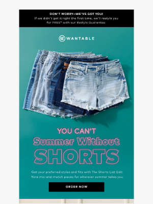 Wantable - ✋ stop styling shorts like it’s 2019
