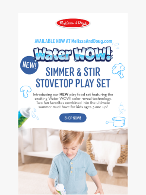 Melissa & Doug LLC - NEW! Simmer & Stir Stovetop Play Set
