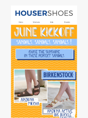 Houser Shoes Inc - Sandals, Sandals, Sandals!
