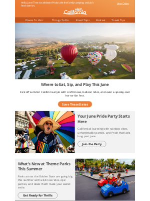 Visit California - Let’s Summer! 30+ Ways to Party, Parade, and Play in California