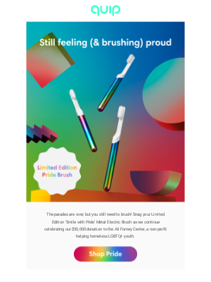 quip - ⏰ Now is the time to snag the Pride Brush