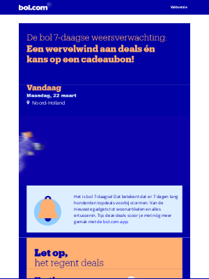 bol (Netherlands) - Dit weerbericht wil je niet missen! 🌪️