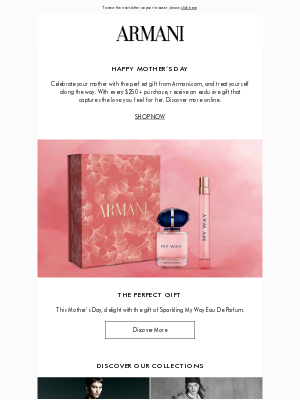 Armani - A special gift for Mother's Day