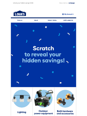 Lowe's - Here’s a SURPRISE on us! Look inside 👀