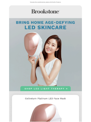 Brookstone - High-Tech Solutions to Healthy Skin