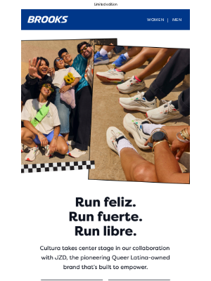 Brooks Running (United Kingdom) - Celebrate your authentic self with Brooks x JZD