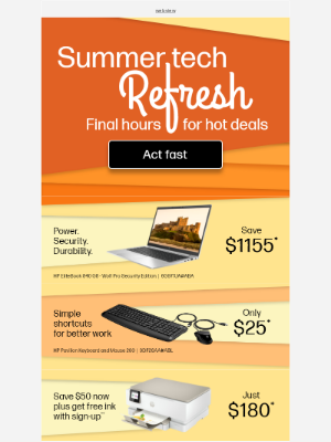 HP - Quick reminder: your summer savings are still available