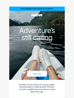 Native Shoes - Hit the water with the right shoes