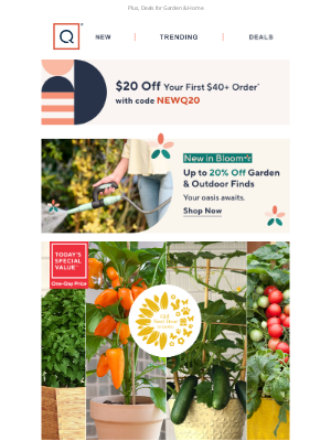 QVC - Easy-Peasy Veggie Garden  + Get $20 Off