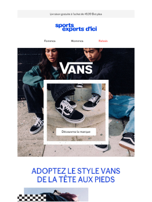 Sports Experts (Canada) - VANS | Les classiques indémodables
