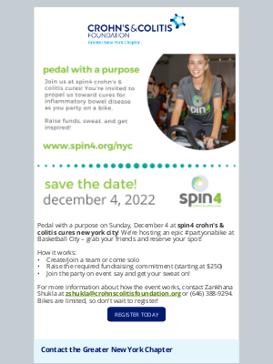 Crohn's & Colitis Foundation - Join us as we spin4 crohn's & colitis cures!