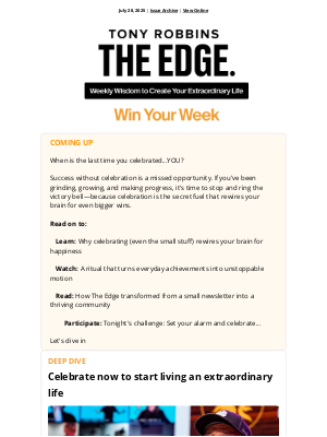 Tony Robbins - A daily practice that’s quietly fueled Tony’s success 