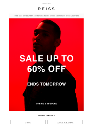 Reiss - SALE | Up to 60% Off Ends Tomorrow