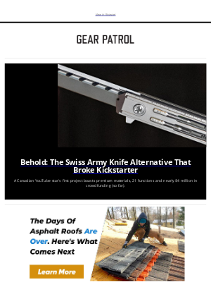 Gear Patrol - This Swiss Army Knife Alternative Is Breaking Kickstarter