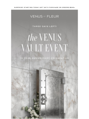VenusETFleur - [Three Days Left] Our Vault Event Ends Soon 🔑
